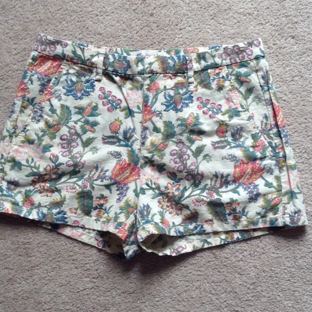 Madewell floral print shorts